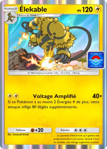 Carte Pokémon Élekable de l'extension Promo-A