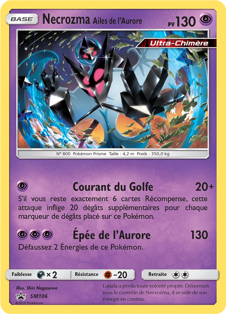 Carte Pokémon Necrozma Ailes de l’Aurore de l'extension Promo SM