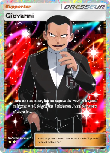 Carte Pokémon Giovanni de l'extension Puissance Génétique