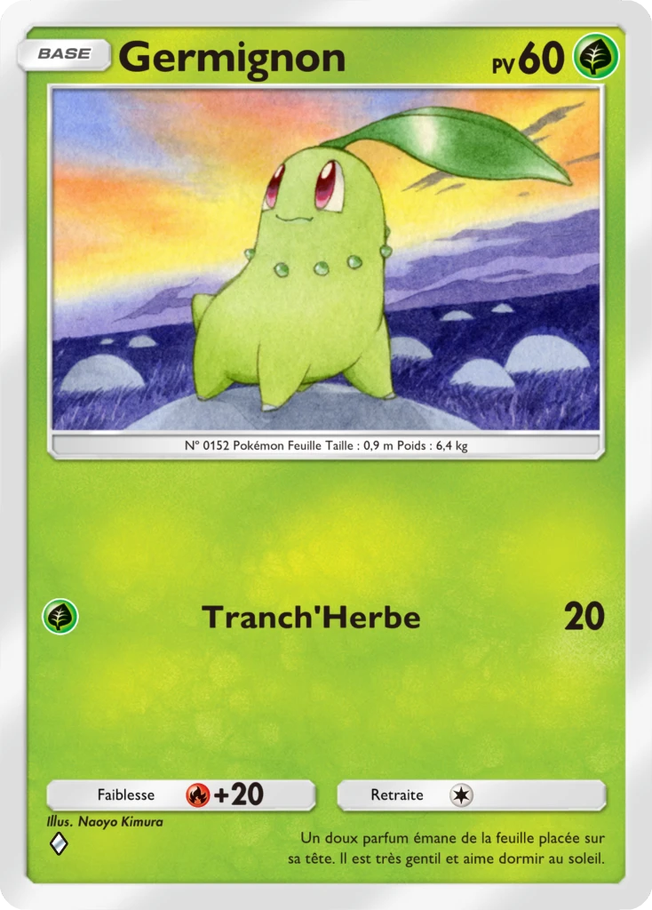 Carte Pokémon Germignon de l'extension Sagesse entre Ciel et Mer