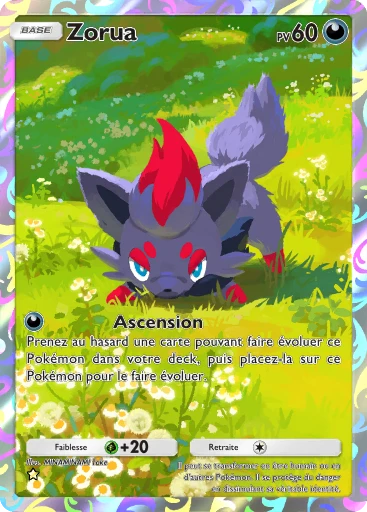 Carte Pokémon Zorua de l'extension Aura Palpitante