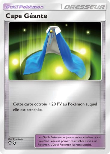 Carte Pokémon Cape Géante de l'extension Booster de Luxe ex
