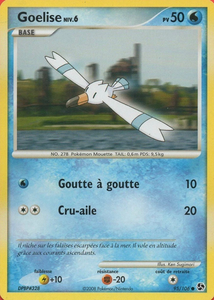 Carte Pokémon Goélise de l'extension Duels au Sommets