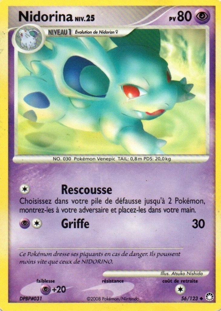 Carte Pokémon Nidorina de l'extension Trésors Mystérieux