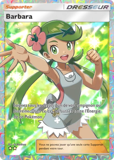 Carte Pokémon Barbara de l'extension Gardiens Astraux