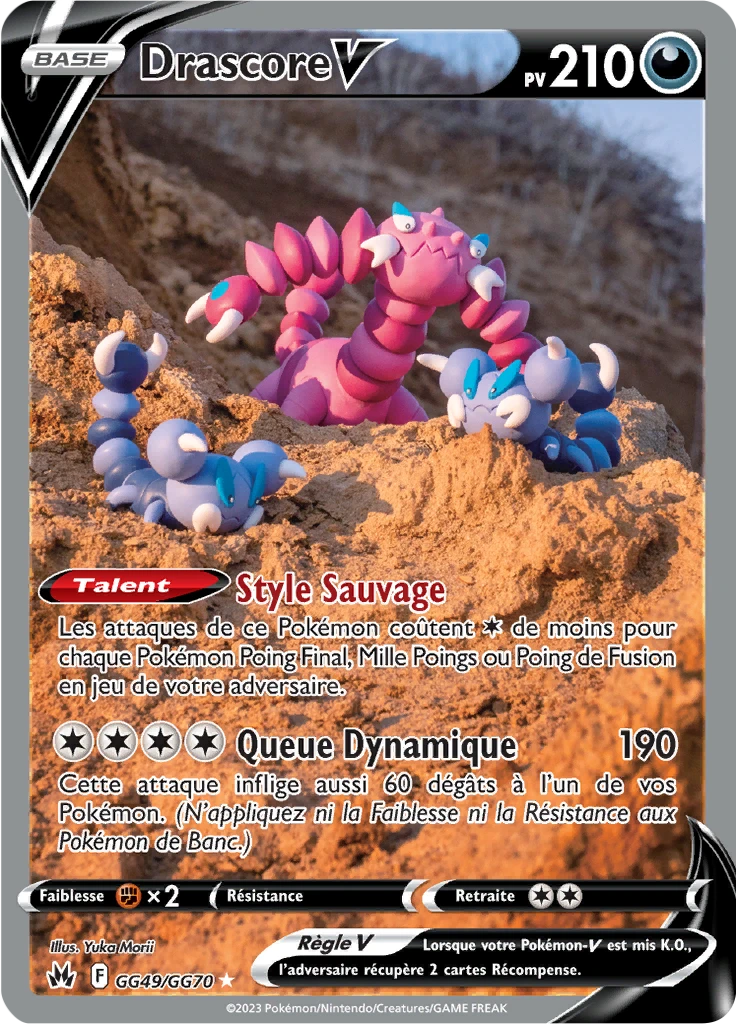 Carte Pokémon Drascore V de l'extension Zénith Suprême
