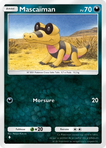 Carte Pokémon Mascaïman de l'extension Crise Interdimensionnelle