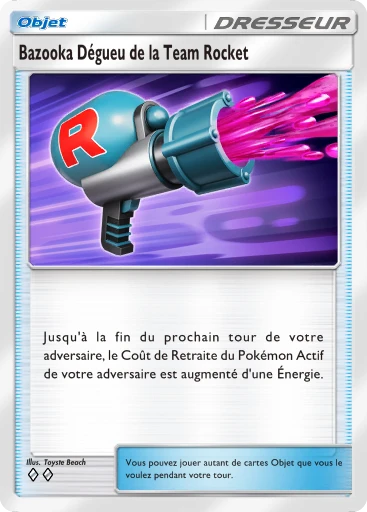 Carte Pokémon Bazooka Dégueu de la Team Rocket de l'extension L'Ambition de la Team Rocket
