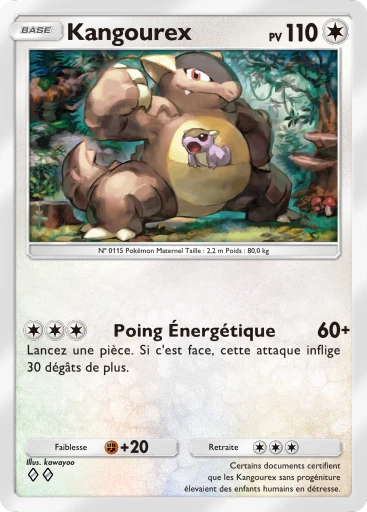 Carte Pokémon Kangourex de l'extension Parade Onirique