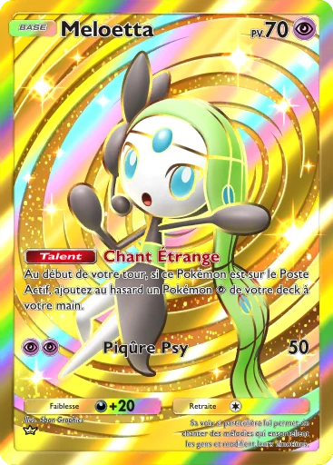 Carte Pokémon Meloetta de l'extension Parade Onirique