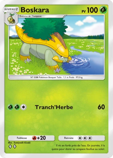 Carte Pokémon Boskara de l'extension Choc Spatio-Temporel