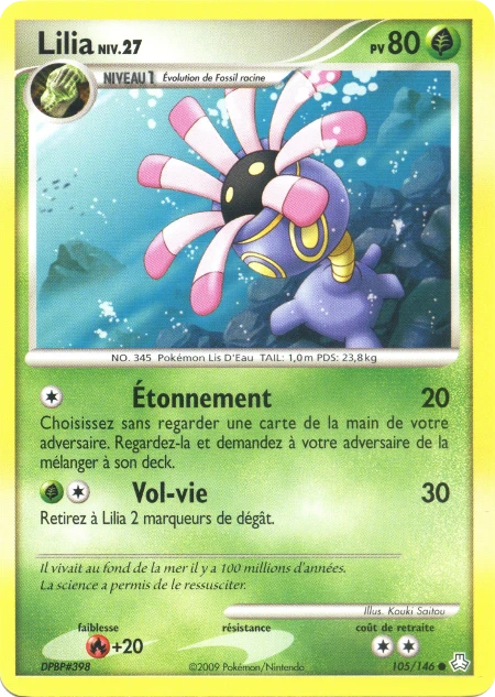 Carte Pokémon Lilia de l'extension Éveil des Légendes