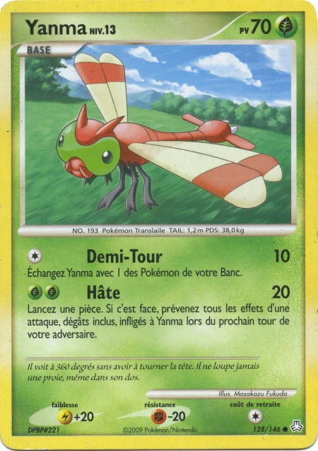 Carte Pokémon Yanma de l'extension Éveil des Légendes