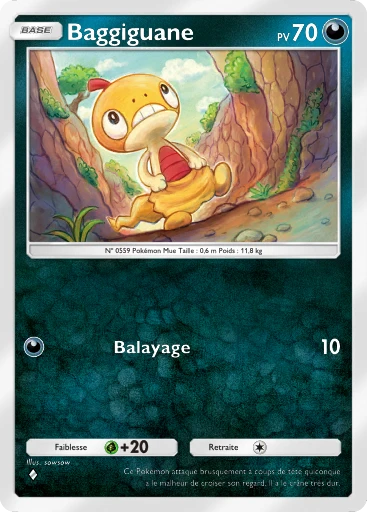Carte Pokémon Baggiguane de l'extension Jours Heureux