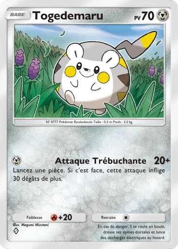 Carte Pokémon Togedemaru de l'extension L'Ambition de la Team Rocket