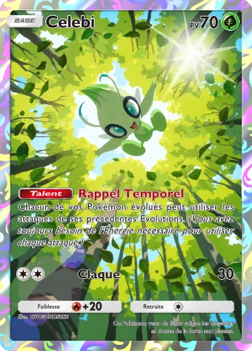 Carte Pokémon Celebi de l'extension Promo-B
