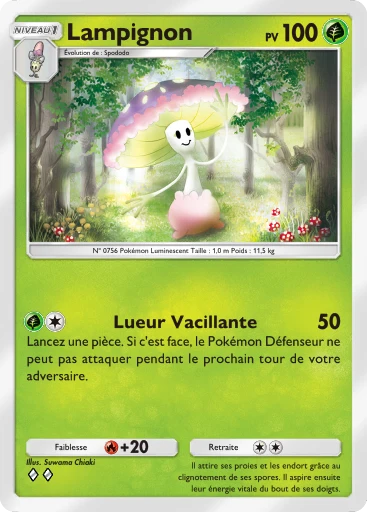 Carte Pokémon Lampignon de l'extension Gardiens Astraux