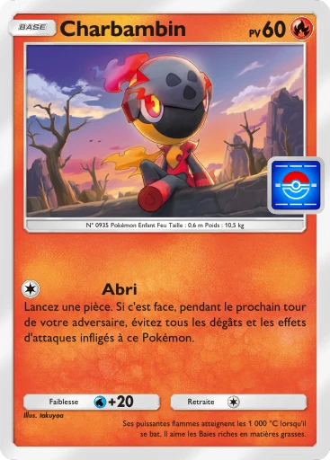 Carte Pokémon Charbambin de l'extension Promo-B
