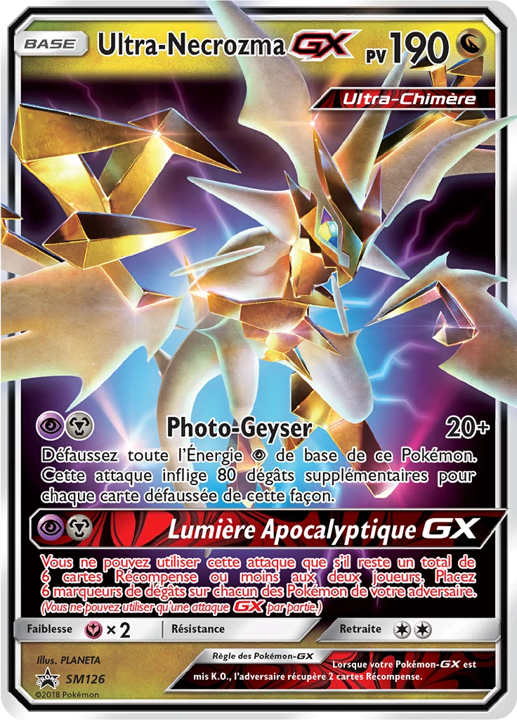 Carte Pokémon Ultra-Necrozma GX de l'extension Promo SM