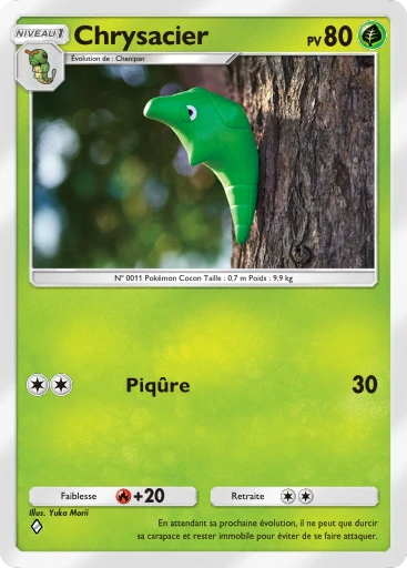 Carte Pokémon Chrysacier de l'extension Puissance Génétique