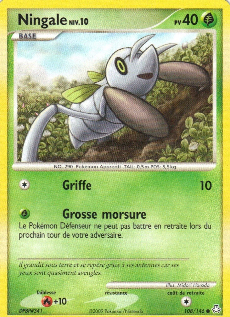 Carte Pokémon Ningale de l'extension Éveil des Légendes
