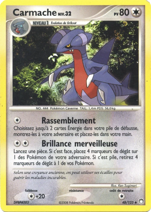 Carte Pokémon Carmache de l'extension Trésors Mystérieux