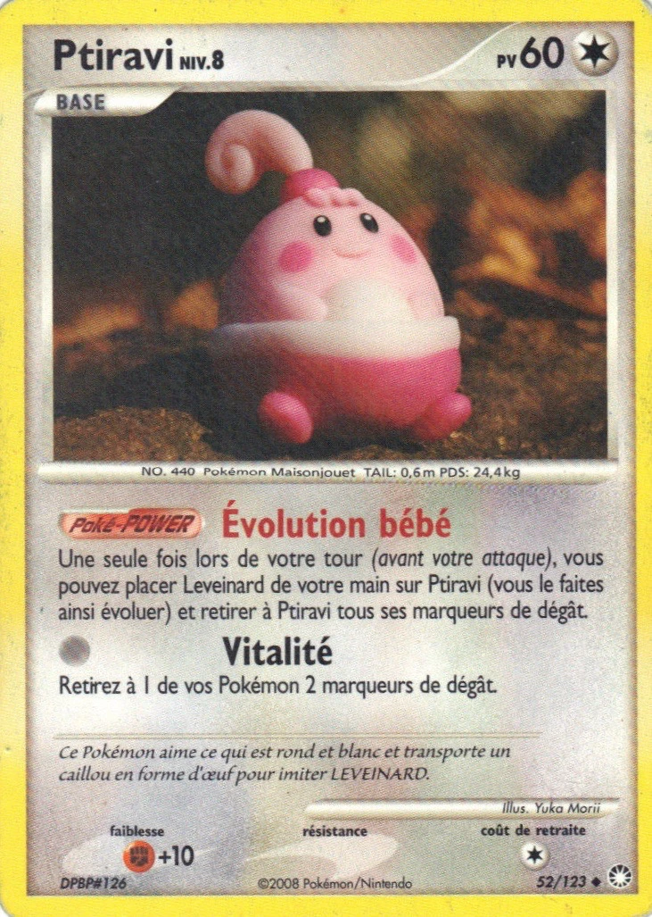 Carte Pokémon Ptiravi de l'extension Trésors Mystérieux