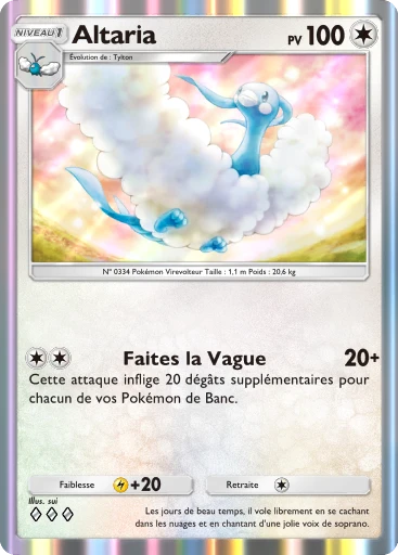 Carte Pokémon Altaria de l'extension Méga-Ascension