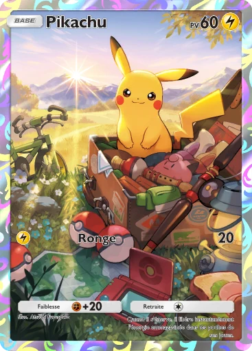 Carte Pokémon Pikachu de l'extension Promo-A