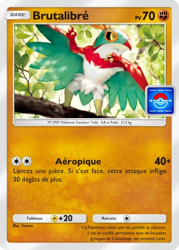 Carte Pokémon Brutalibré de l'extension Promo-B