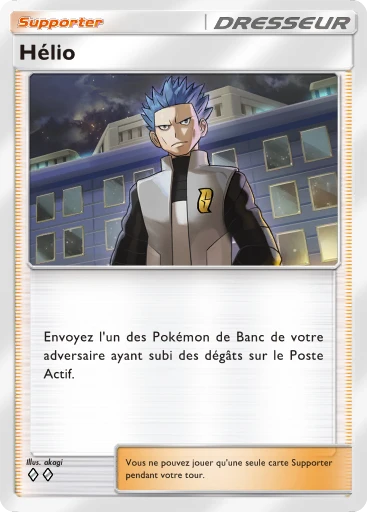 Carte Pokémon Hélio de l'extension Choc Spatio-Temporel
