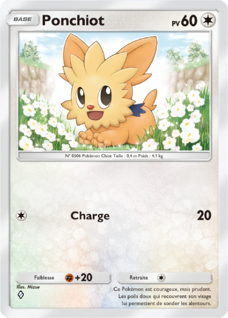 Carte Pokémon Ponchiot de l'extension Crise Interdimensionnelle