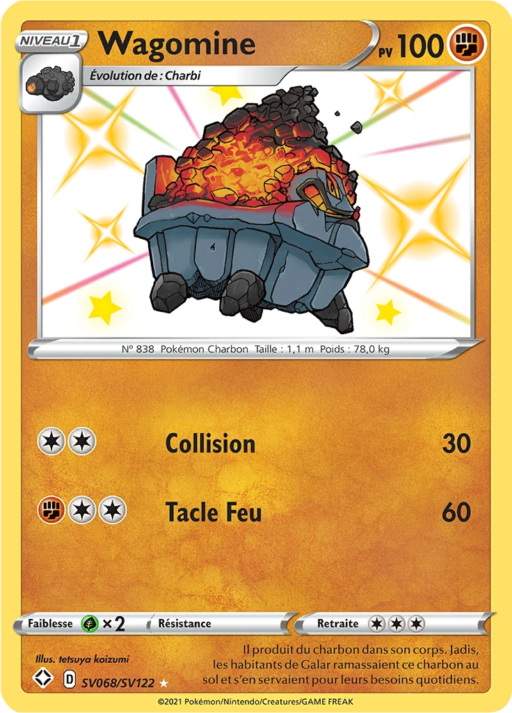 Carte Pokémon Wagomine de l'extension Destinées Radieuses