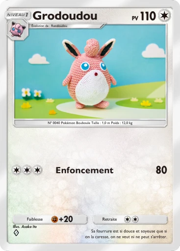 Carte Pokémon Grodoudou de l'extension Méga-Rayonnement