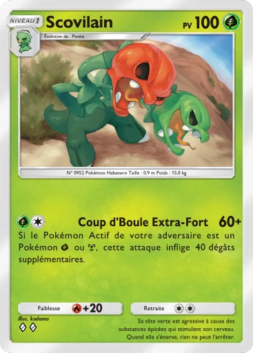 Carte Pokémon Scovilain de l'extension Merveilles de Paldea