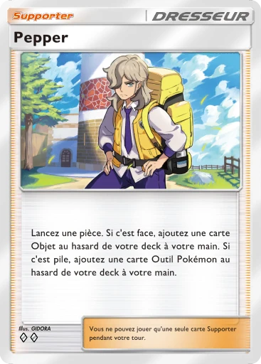 Carte Pokémon Pepper de l'extension Booster de Luxe Méga