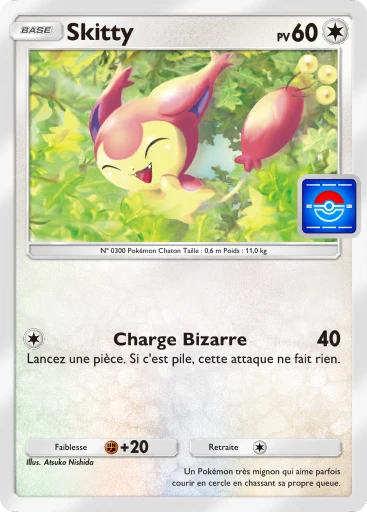Carte Pokémon Skitty de l'extension Promo-B