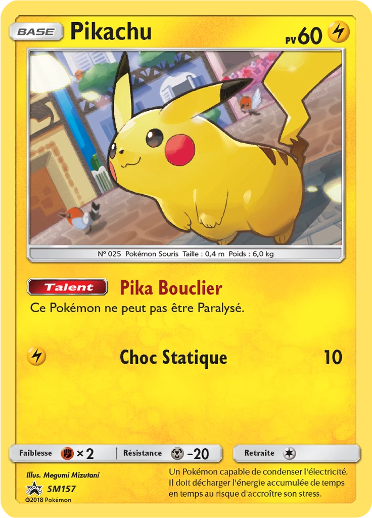 Carte Pokémon Pikachu de l'extension Promo SM