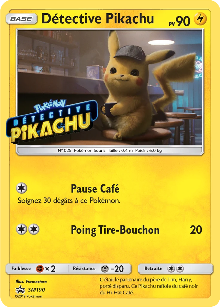 Carte Pokémon Détective Pikachu de l'extension Promo SM