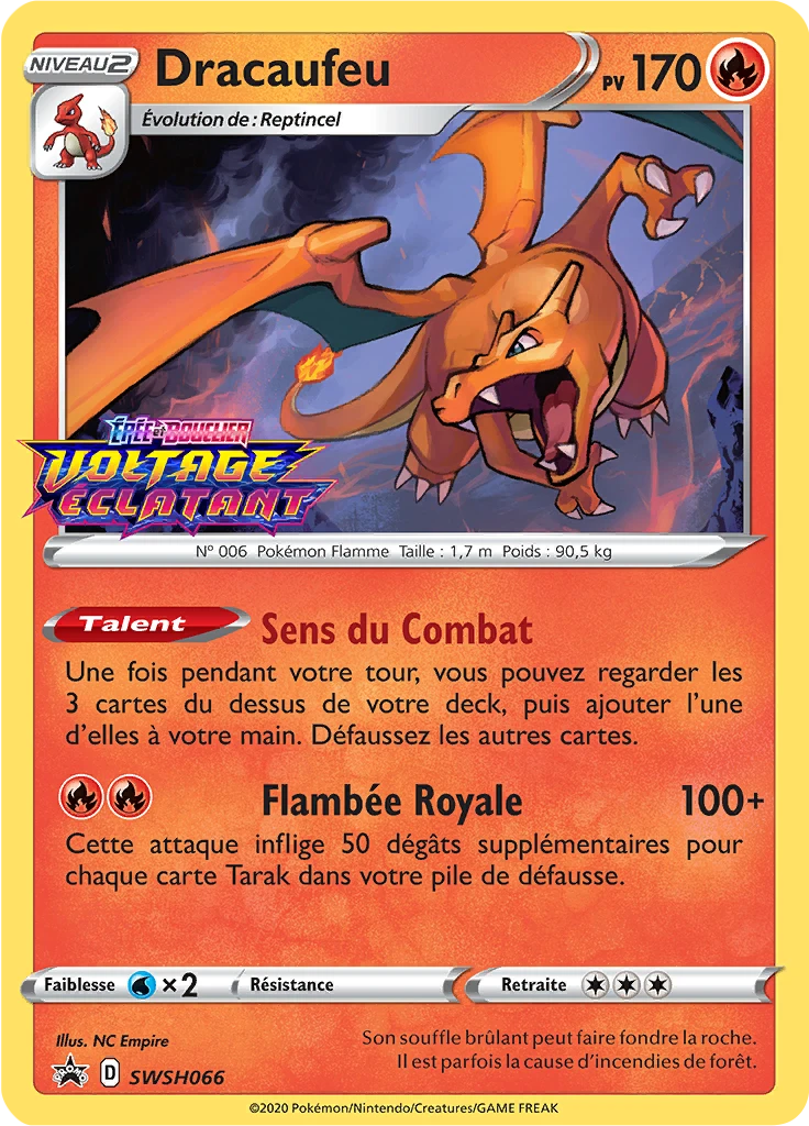 Carte Pokémon Dracaufeu de l'extension Promo SWSH
