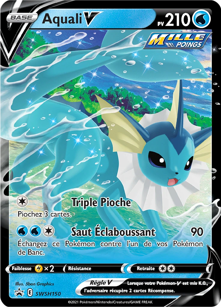 Carte Pokémon Aquali V de l'extension Promo SWSH