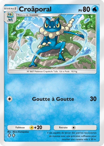 Carte Pokémon Croâporal de l'extension Booster de Luxe ex