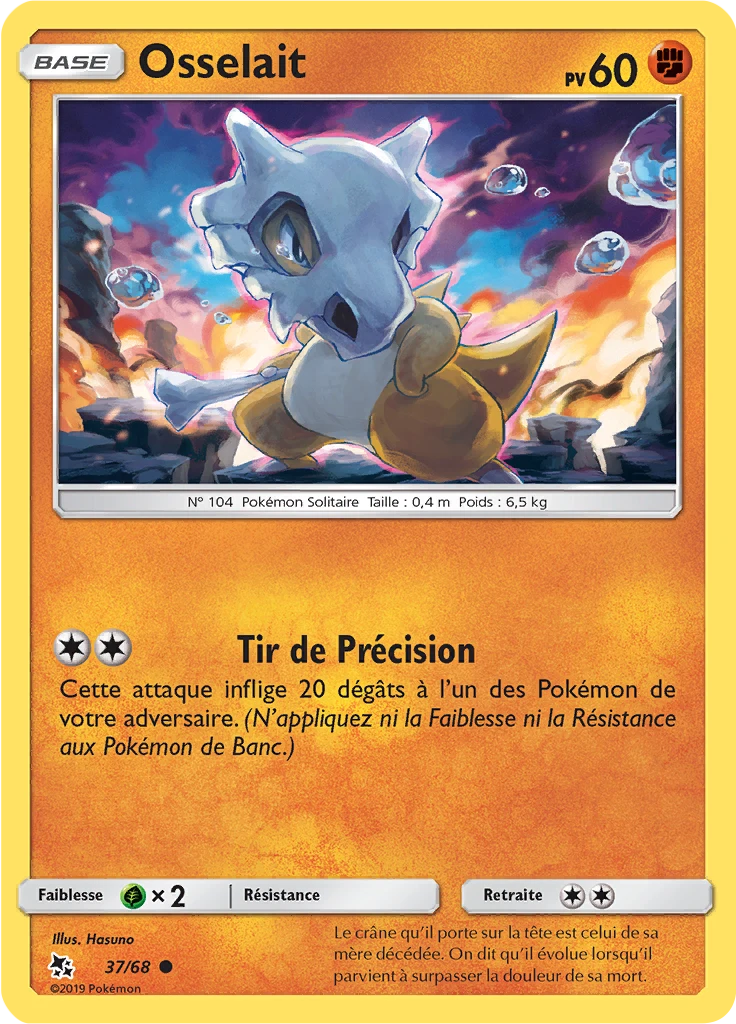 Carte Pokémon Osselait de l'extension Destinées Occultes