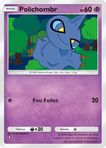 Carte Pokémon Polichombr de l'extension Gardiens Astraux