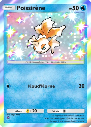 Carte Pokémon Poissirène de l'extension L'Ambition de la Team Rocket