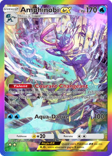 Carte Pokémon Amphinobi-ex de l'extension Méga-Ascension
