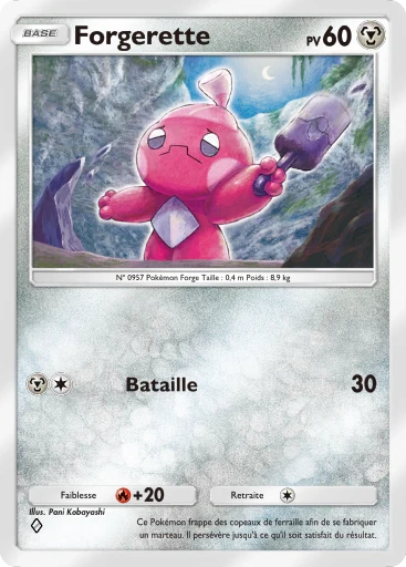 Carte Pokémon Forgerette de l'extension Merveilles de Paldea