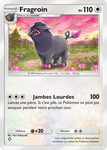 Carte Pokémon Fragroin de l'extension Merveilles de Paldea