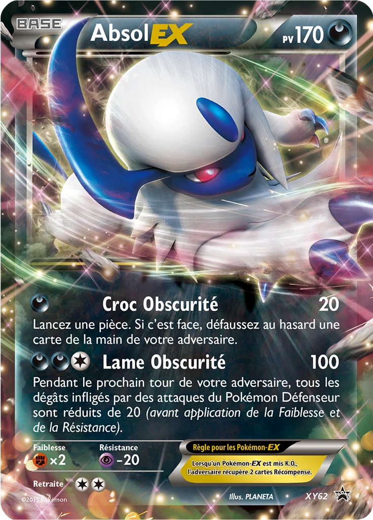 Carte Pokémon Absol EX de l'extension Promo XY