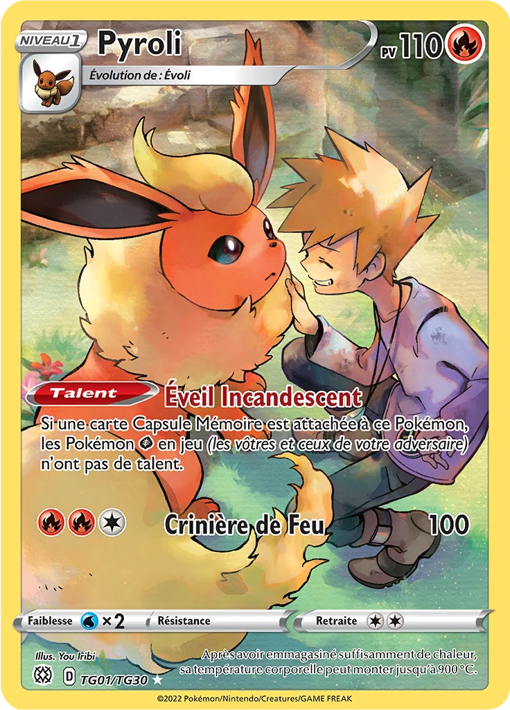 Carte Pokémon Pyroli de l'extension Stars Étincelantes